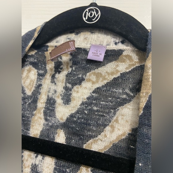 2-PIECE CULLEN ANIMAL PRINT CARDIGAN L SET - Picture 6 of 6